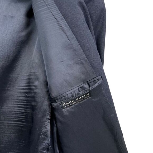 Joseph Abboud Mens Wool Blazer‎ Suit Double Vent 3 Button Lined Navy Size 40R - Picture 4 of 8
